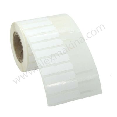 Barcode Label Transparent Handle White 10 x 72 (1250)