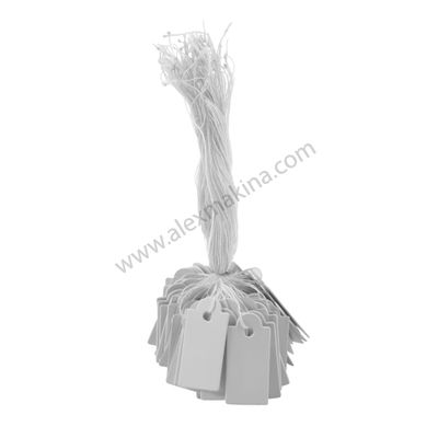 Drawstring Label White10 x 15 mm (80 Pcs)