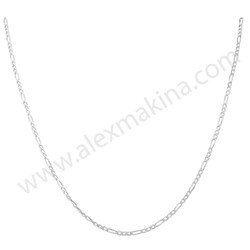 Figaro 3+1 Sterling Silver Chain 2,0 mm - Thumbnail