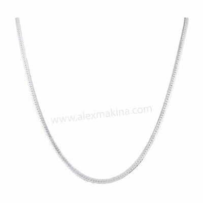 Halfround Twist Sterling Silver Chain 3,30 mm