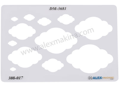 Metal Clay Template Cloud