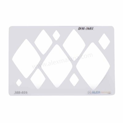 Metal Clay Template Diamond