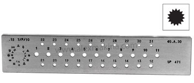 Omo Drawplate 15 Line 1-3 Mm (7/Q/15)