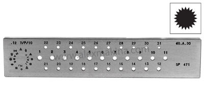 Omo Drawplate 20 Line 1-3 Mm (7/P/18)