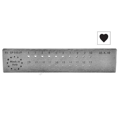 Omo Drawplate Heart 3-6 Mm (149/C)