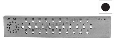 Omo Drawplate Round 9-12 Mm (1/K)