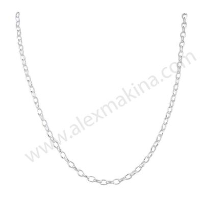 Oval Rolo Sterling Silver Chain 4,0 mm