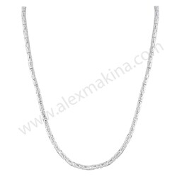 Round Bizantine Sterling Silver Chain 4,0 mm - Thumbnail