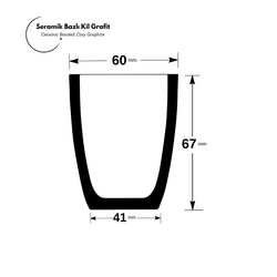 Salamander Clay Crucible A1/0 - Thumbnail