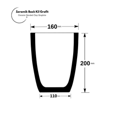 Salamander Clay Crucible A10 - Thumbnail