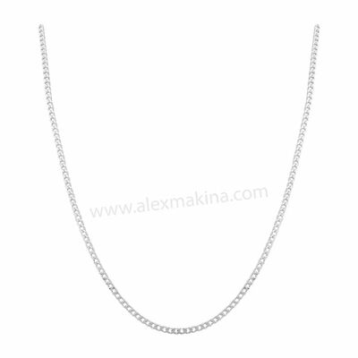 Tight Curb Silver Chain 1,85 mm