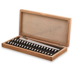 Wooden Box Ring Sizing Set Halfround - Thumbnail